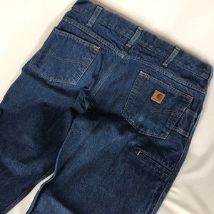 Carhartt 36x34 Relaxed Fit Work Men’s Blue Jeans